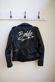 Hand Painted Bride Jacket With Arrow And Heart Detail Leather Jacket Calligraphy Leather Jacket Style Bride Jacket Custom Jacket