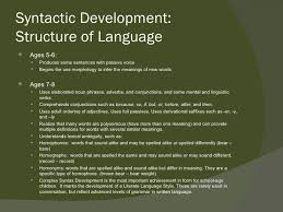 School Age Speech And Language Development