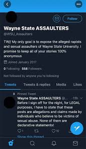 Najnoviji tweetovi korisnika/ce anonymous (@youranonnews). Anonymous Twitter Accounts Cause Stir Among Detroit Assault Harassment Survivors And Those Accused Bridge Detroit