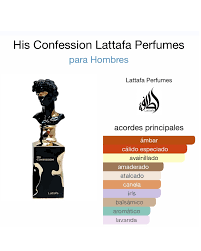 His Confession Lattafa Perfumes His Confession de Lattafa Perfumes es una  fragancia de la familia olfativa Oriental Amaderada para Hombres. Esta  fragrancia es nueva. His Confession se lanz&oacute; en 2024. Las Notas
