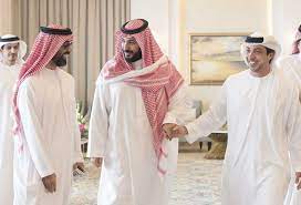 محمد بن سلمان، محمد بن زايد. Ø¨Ø§Ù„ØµÙˆØ± Ø§Ø³ØªÙ‚Ø¨Ø§Ù„ Ø§Ù„Ù…Ù„Ùƒ Ø³Ù„Ù…Ø§Ù† Ù„Ù„Ø´ÙŠØ® Ù…Ø­Ù…Ø¯ Ø¨Ù† Ø²Ø§ÙŠØ¯ ÙÙŠ Ø·Ù†Ø¬Ø© Ø¨Ø§Ù„Ù…ØºØ±Ø¨ Ù…Ø¬Ù„Ø© Ù‡ÙŠ