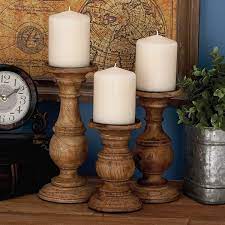 Recently worked on a renovation project? Pillar Wood Candle Holders Wayfair