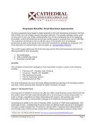 Here's what to expect in 2020 and how to choose the best plan. Employee Benefits Small Business Approaches