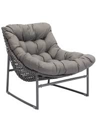 Zuo Outdoor Ingonish Beach Aluminum Polyethylene Chair In Gray Lounge Chair Outdoor Outdoor Chairs Patio Chairs