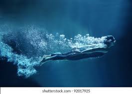 Professional Swimmer Underwater Abyss Isolated On Stock Photo 92017925 Shutterstock