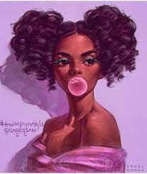 Pin By Duchess On A Class Of Beauty Art Afro Art Black Girl Art Black Girl Cartoon