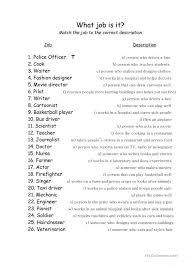 What Job Is It Learn English English Teaching Materials English Lessons