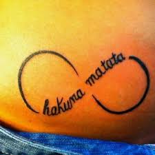 Lion King Hakuna Matata No Worries Infinite Symbol Tattoo Hip Cute Tattoos Tattoos Love Tattoos