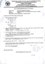 Kamu akan mencari jawaban dari setiap soal dengan menggunakan pembuktian dan rumus matematika yang tepat. Soal Uts Fisika Dasar 2 Soal Baru