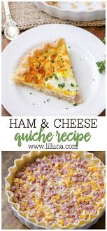 Breakfast Ham And Cheese Quiche Recipe Lil Luna Recipe Quiche Recipes Ham And Cheese Quiche Cheese Quiche Recipe