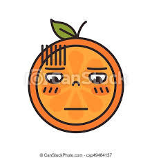 Collection of most used lenny faces and text emoticons. Emoji No Words Straight Orange Smile Isolated Vector No Words Straight Face Emoji No Words Feeling Orange Fruit Emoji Canstock