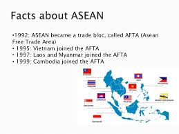Furthermore, asean countries are working on the investment the asean investment area (aia) has taken on the following measures to make asean a competitive, conducive and liberal investment. Asean Free Trade Agreement Afta