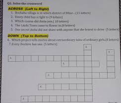 Access to your crossword puzzles from any computer. Please Answer This Crossword Puzzle It Is Of Ncert Class 4th Evs Chapter 5 Anita And The Honeybees Brainly In