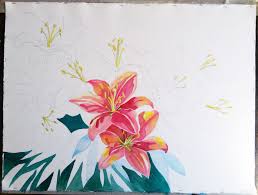 Please read:note this is called: Starting Watercolor Of Lily Flowers How To Stretch Watercolor Paper P J Cook Artist Studio