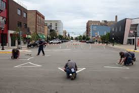 Colorful street art logo painted