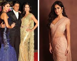 Then and Now - Katrina Kaif in Tarun Tahiliani Saree | Aza Avenue