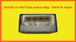 If ur car won't start on cold or warm. Honda Accord No Start Fuel Pump Relay Repair Youtube