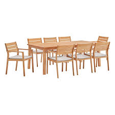 Check spelling or type a new query. Viewscape Taupe 9 Piece Outdoor Patio Ash Wood Dining Set Eei 3838 Nat Tau Set 1stopbedrooms