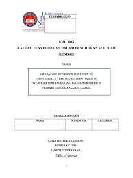 Disediakan oleh is on facebook. Literature Review English Language Subject Grammar