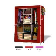 Harga lemari pakaian portable lemari baju murah kain lemari pakaian rak import type 88130. Lemari Pakaian Jumbo Rak Baju Serbaguna Cloth Rack Portable Murah Terbaru Agustus 2021 Harga Murah Kualitas Terjamin Blibli