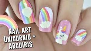 Pero sin duda la parte más mala es que hay marcas de esmaltes de gelish con una gran cantidad de sustancias químicas y, parece ser que incluso agentes cancerígenos. Nail Art Unicornio Arcoiris En Tonos Pastel Youtube