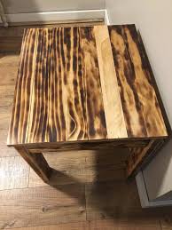 burnt wood table / handmade farmhouse