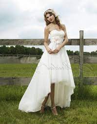 High Low Wedding Dress With Cowboy Boots Country Wedding Dresses Short Wedding Dress Cowgirl Wedding Dress