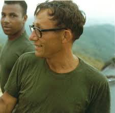 Happy Hump Day Everyone Radioman Francis Comer waiting for a chopper, 2d  plt, Mike Co, 3d Battalion, 9th Marines, 1968. Original description and  photo sourced from the Robert L. Drieslein Collection (COLL/5643)