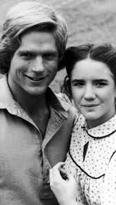 Dean Butler and Melissa Gilbert in Season 6, Episode 22, Laura and Almanzo  share their first kiss in Little House