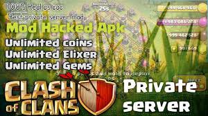 Coc Private Server Mod Apk Free Download Teckmod Clash Of Clans Hack Clash Of Clans Private Server