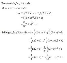 Contoh soal dan jawaban integral tertentu brainly co id integral tentu fungsi aljabar dan trigonometri integral matematika kelas 11 rumus jenis soal quipper blog cara mengerjakan soal integral parsial guru ilmu sosial 5 contoh soal dan jawaban integral tak tentu teknik parsial. Contoh Soal Integral Tentu Tak Tentu Substitusi Parsial