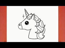 How To Draw A Cute Unicorn Youtube