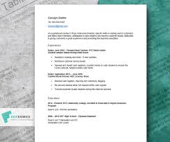 quick resume example for cashier