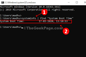 Show your computer uptime using cmd How To Find Out Your System Uptime In Windows 10