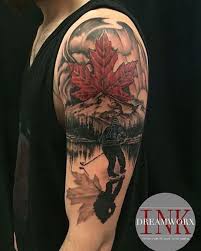 Artist Lu 3883 Rutherford Rd Vaughan On Dreamworx Ink Canada Tattoo Half Sleeve Tattoos For Guys Canadian Tattoo