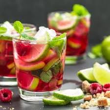 Mojito Chic Au Champagne Et Framboises Mojito Framboise Recette Mojito Mojito