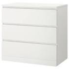 MALM 3-drawer chest, white31 1/2x30 3/4 