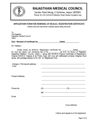Rajasthan Medical Council Fill Online Printable Fillable Blank Pdffiller