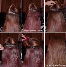 Apply Extensions Without Tracks Showing Hair And Beauty Tutorials Track Hairstyles Messy Hairstyles Hair Extensions Best