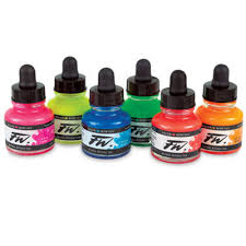 fw acrylic flourescent inks