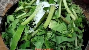 Kochu shak vhaji recipe