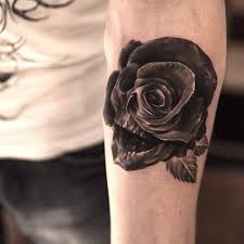 The most common meaning of a skull tattoo is death and mortality, similar to a black rose tattoo. Pin By Meli On My Uploaded Tattoos Rose Tattoos For Men Skull Rose Tattoos Rose Tattoos
