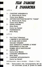 Video © euro international film (eia). Musiche Di Film D Amore E D Anarchia Ovvero Stamattina Alle 10 In Via Dei Fiori Nella Nota Casa Di Tolleranza 1973 Forum Il Davinotti