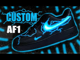 All blue air force 1 custom. Custom Air Force 1 Jordan Vincent Youtube
