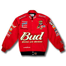 Interior bungee cord to tighten jacket. Vintage Dale Earnhardt Jr 8 Nascar Budweiser Racing Jacket New
