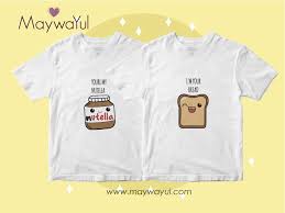 Duo Playeras Parejas Personalizadas Nutella Y Pan Regalos Para Mi Novio Playeras Personalizadas Playeras