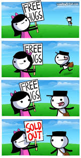 Get Your Free Hugs Here Tap To View The Full Comic Funny Comic Strips Funny Cartoons Funny Comics