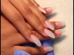 This video is the first part. How To Acrylic Almond Finger Nails Shape Youtube