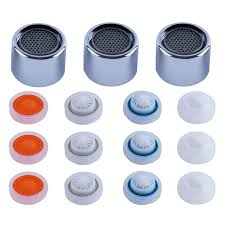 Or, simply replace the old aerator with a new one. 3 Pcs Bathroom Sink Faucet Aerator Faucet Aerator Female Kitchen Sink Aerator Brass 1 2 1 5 1 8 Gpm 12 Pack Flow Retrictor Replacement Parts For Bathroom 55 64 27uns 22mm Female Thread Chrome Buy Online In
