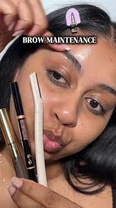 BROW MAINTENANCE! @Anastasia Beverly Hills Brow Definer Dark Brown Dip Brow  Gel Dark Brown @Too Faced born this way concealer Razors from Amazon  #eyebrowtutorial #makeuptutorial #makeup ...